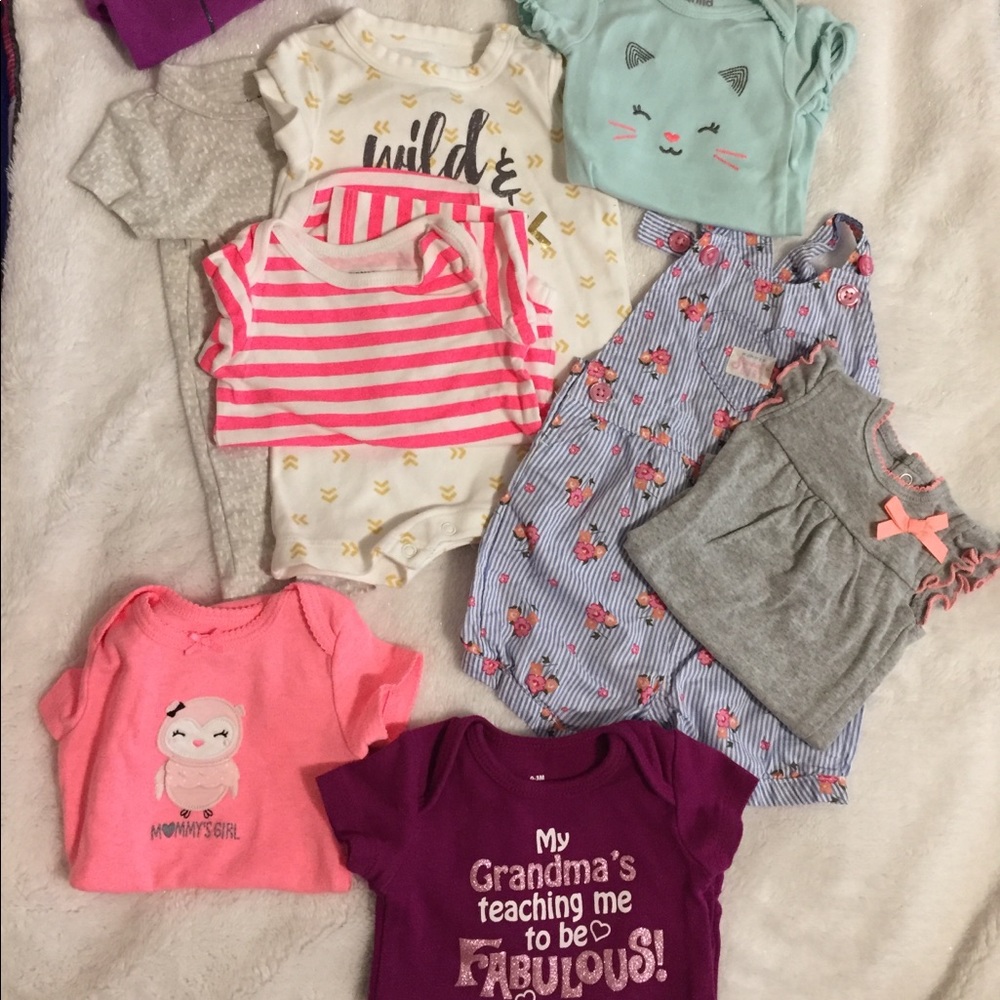 Baby girl clothes 0-6 months 9 pieces